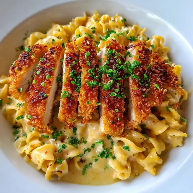 Crispy Chicken with Creamy Pasta Recipe