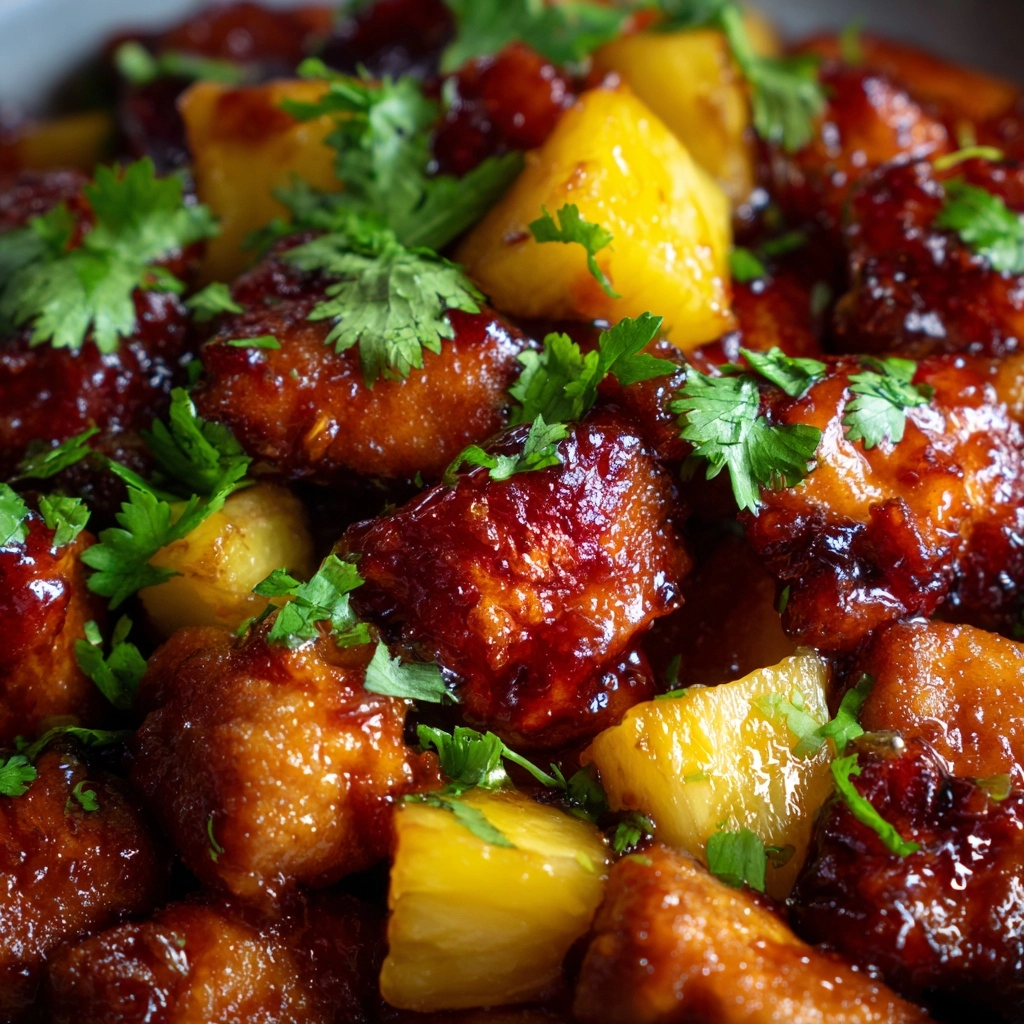 Sticky Pineapple Chicken Recipe - Recipe Image