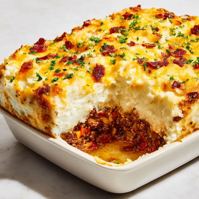 Mashed Potato Meatloaf Casserole Recipe