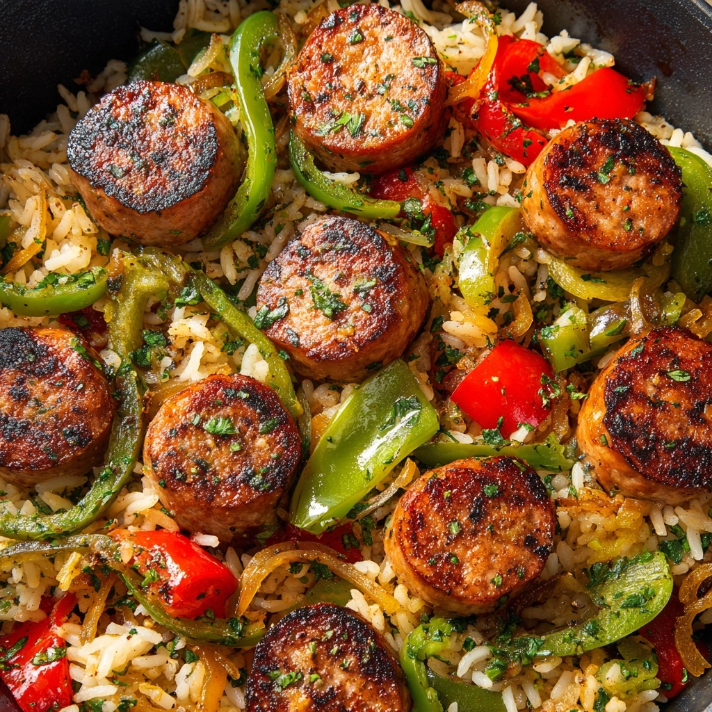 Cajun Sausage and Rice Skillet Recipe - Recipe Image