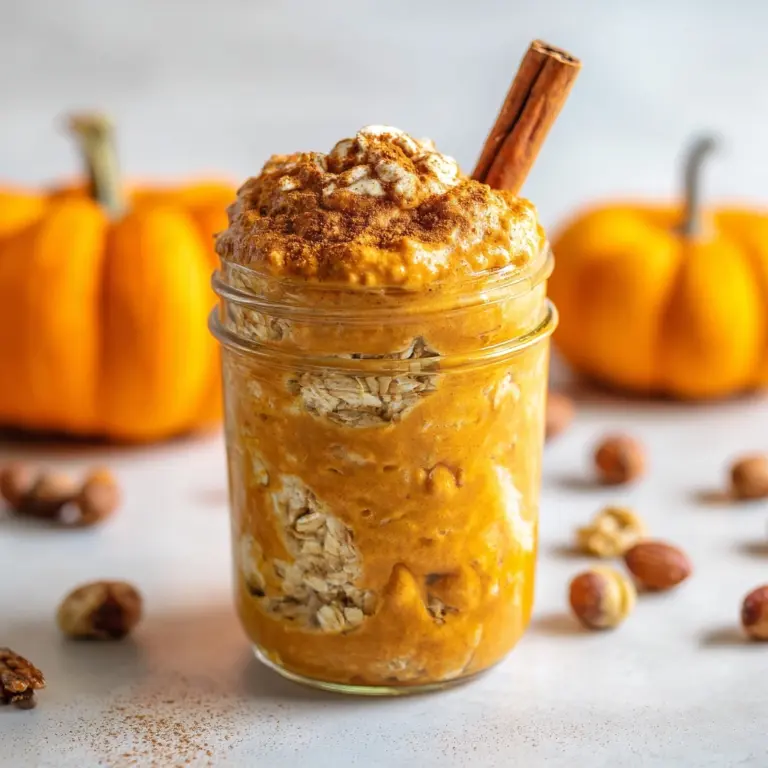 Pumpkin Spice Overnight Oats Recipe