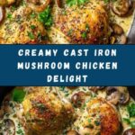 Cast Iron Creamy Mushroom Chicken Recipe