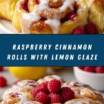 Raspberry Cinnamon Rolls with Lemon Glaze Recipe