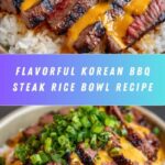 Korean BBQ Steak Rice Bowls with Spicy Cream Sauce Recipe