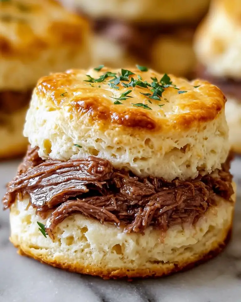 Baked French Dip Biscuits Recipe
