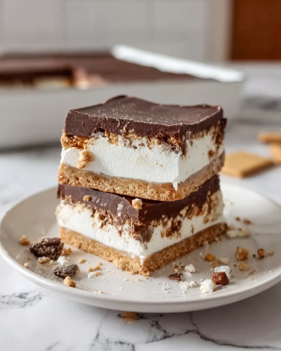Frozen S'mores Cheesecake Bars Recipe - Recipe Image