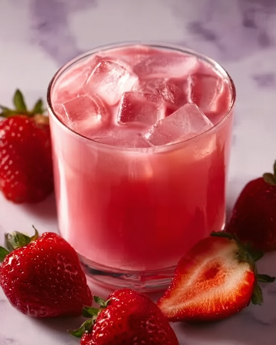Strawberry Breeze – A Creamy and Refreshing Frozen Drink Recipe - Recipe Image