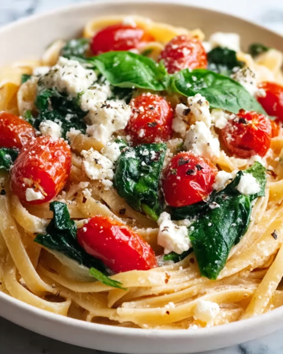 Oven-Roasted Cherry Tomato and Feta Pasta Recipe - Recipe Image