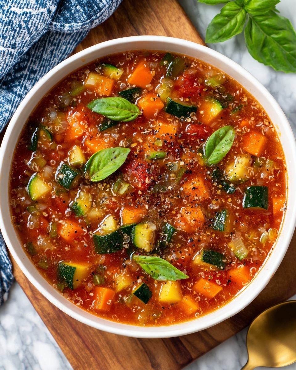 Summer Vegetable Stew with Chickpeas and Fresh Herbs Recipe - Recipe Image