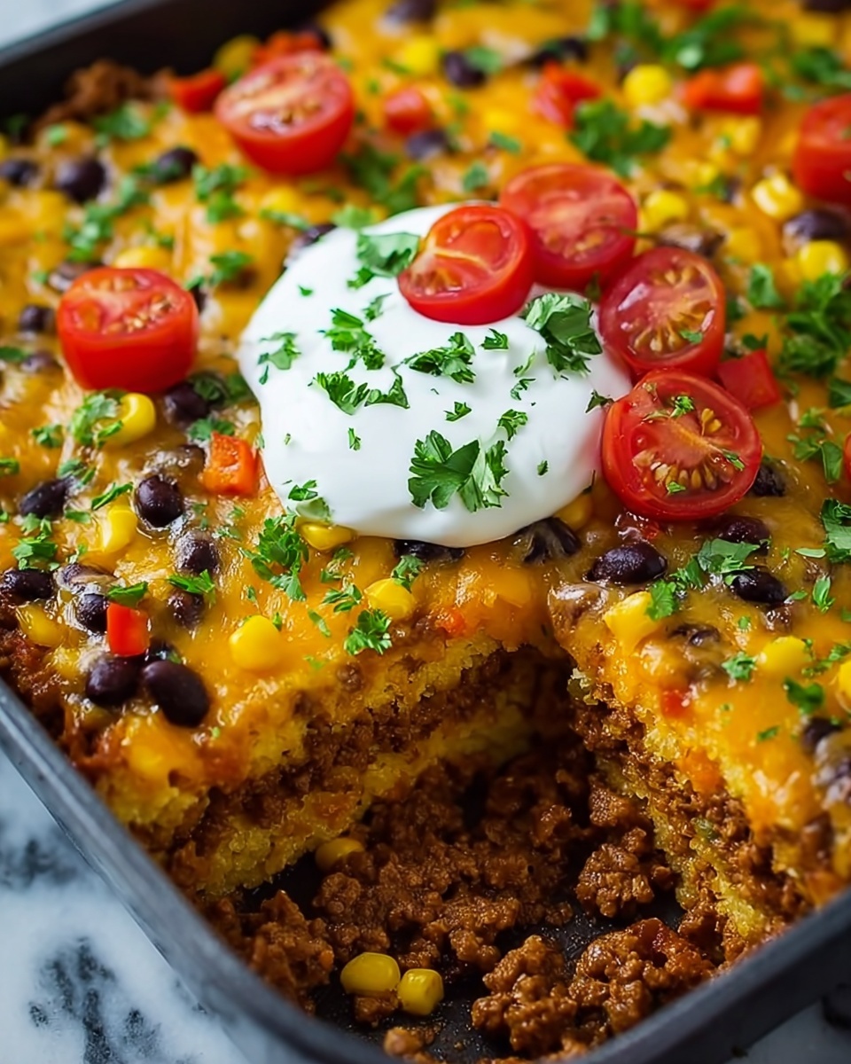Cornbread Taco Bake Recipe - Recipe Image