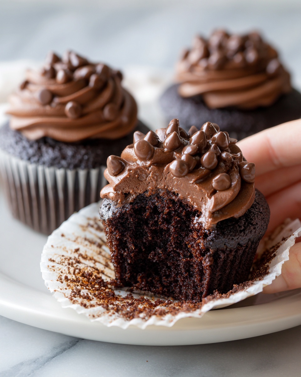 Healthy Double Chocolate Zucchini Muffins Recipe - Recipe Image