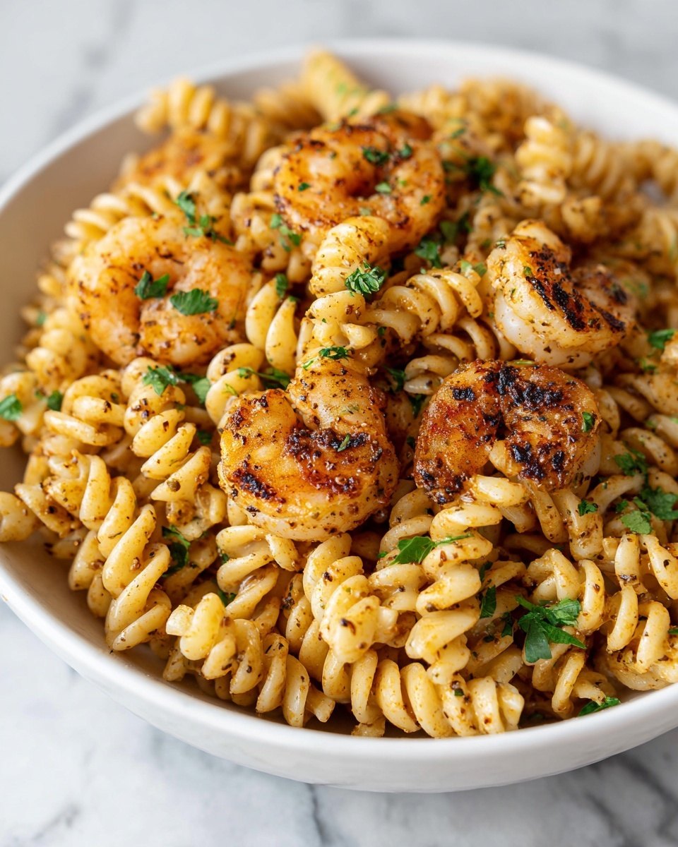 Blackened Shrimp Cavatappi Recipe - Recipe Image