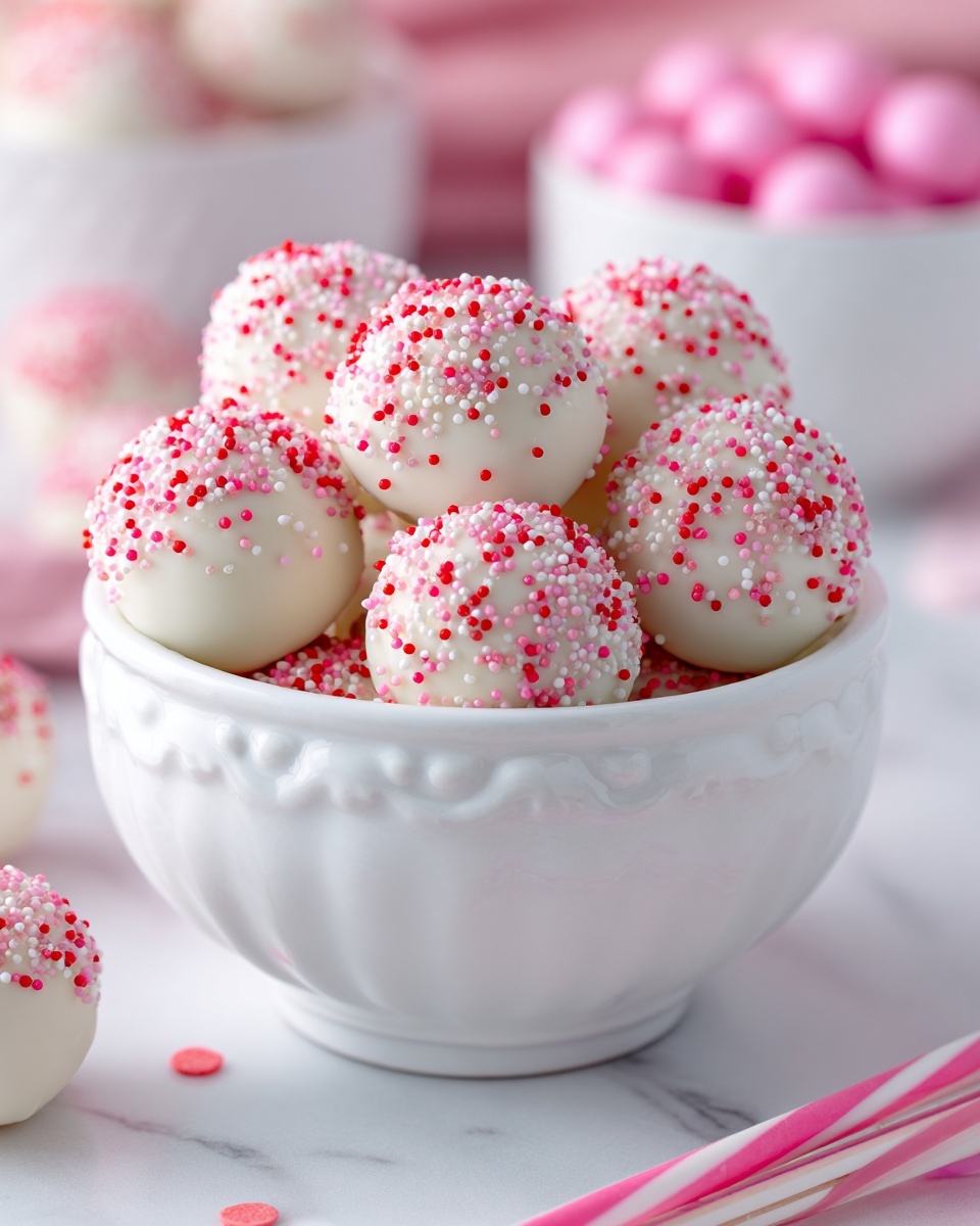 Strawberry Cake Balls Recipe - Recipe Image