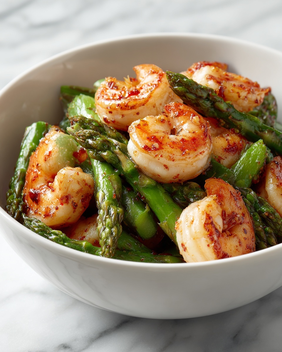 Shrimp and Asparagus Stir Fry Recipe - Recipe Image
