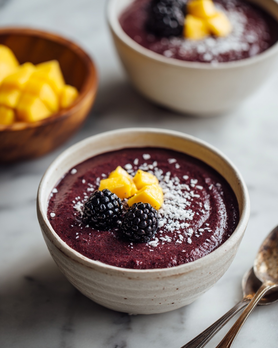 Thai Black Sticky Rice Pudding with Coconut Milk and Mango Recipe - Recipe Image