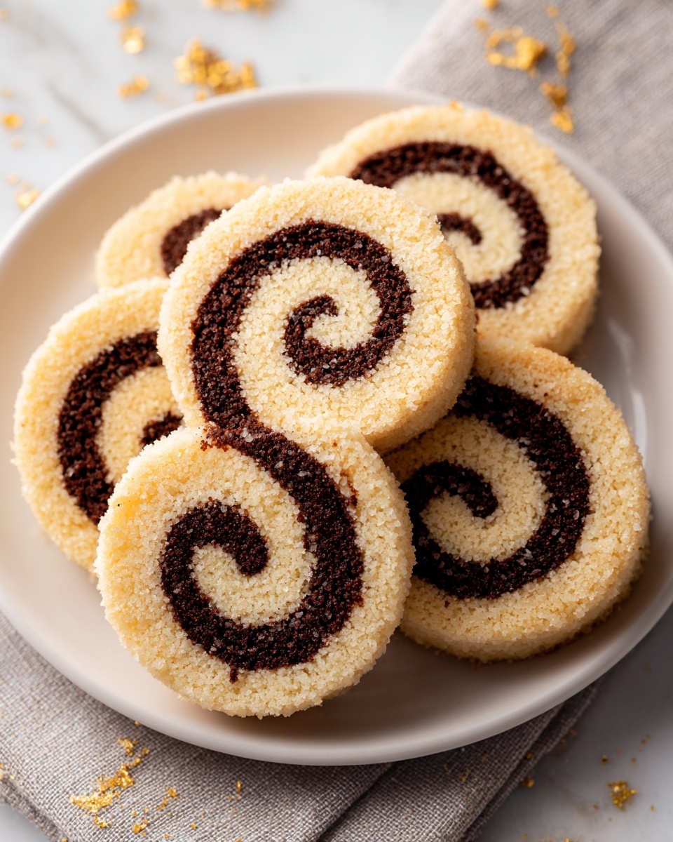 Black and White Pinwheel Cookies Recipe - Recipe Image
