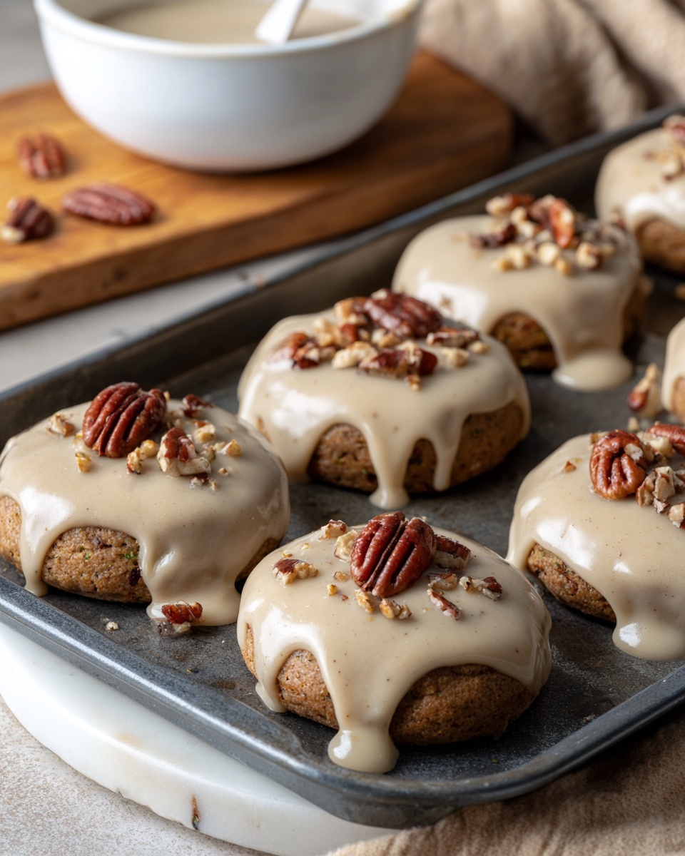 Zucchini Bread Cookies with Brown Butter Glaze Recipe - Recipe Image