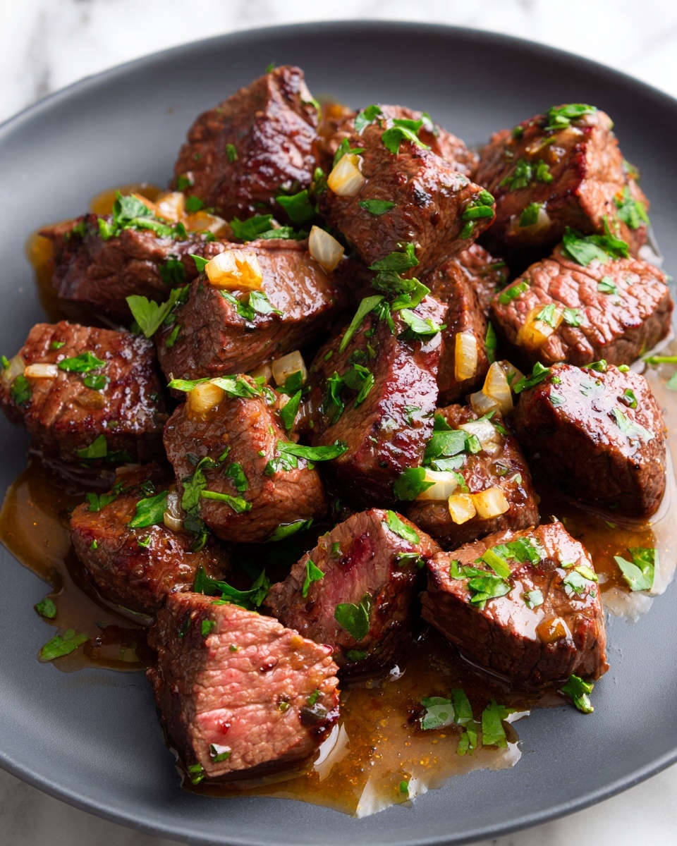 Savory Garlic Butter Steak Bites Recipe - Recipe Image