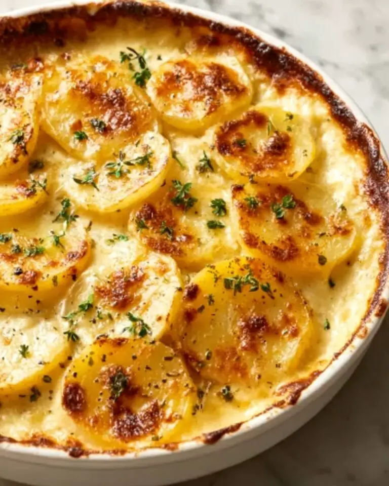 Creamy & Cheesy Au Gratin Potatoes Recipe