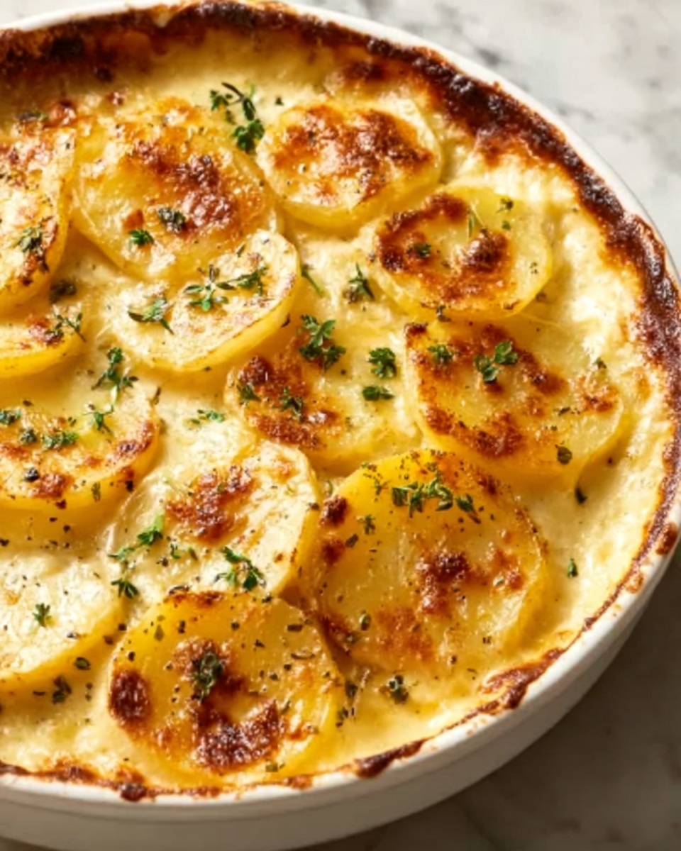 Creamy & Cheesy Au Gratin Potatoes Recipe - Recipe Image