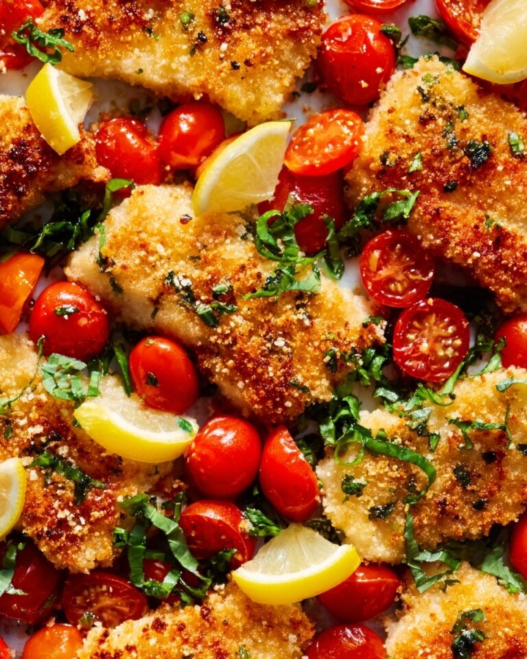 Everything Bagel Panko Crusted Cod with Cherry Tomato Bed Recipe