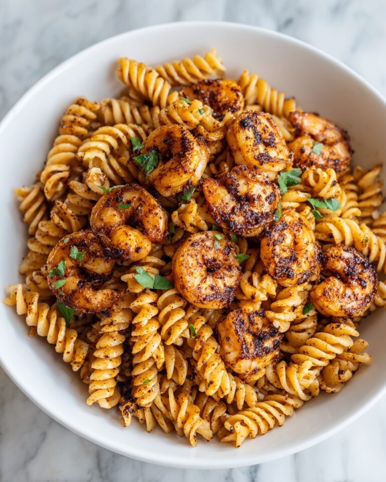 Blackened Shrimp Cavatappi Recipe