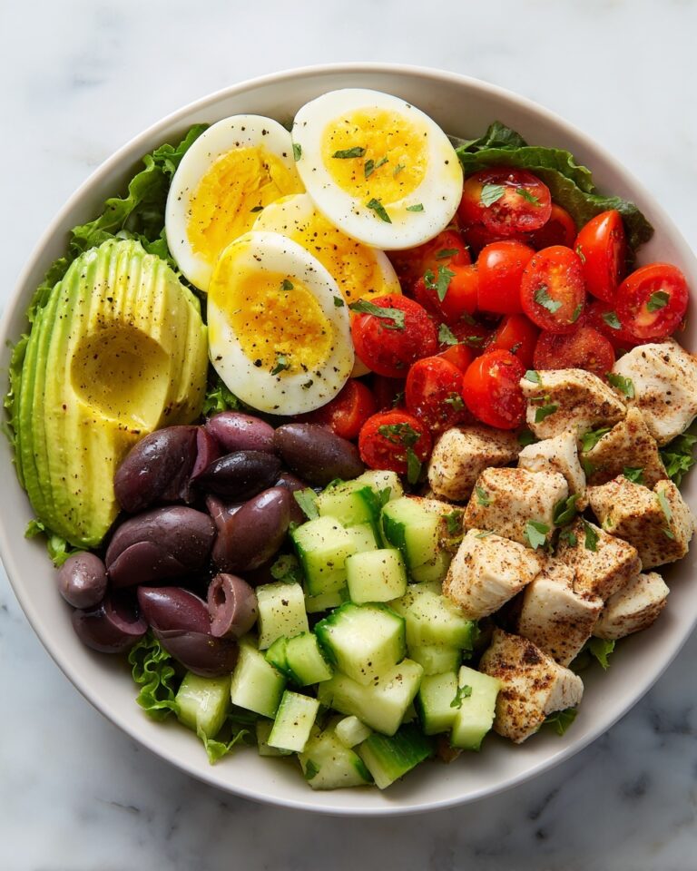 High-Protein Avocado Chicken Salad with Egg Recipe