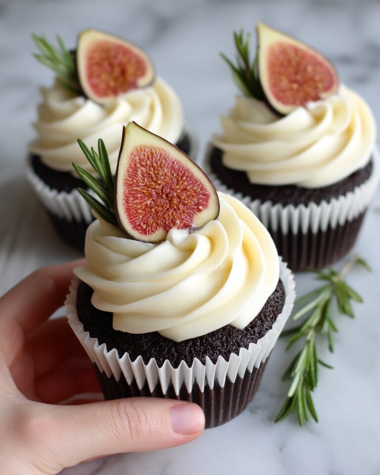 Fig Cupcakes with Honey Cream Cheese Frosting Recipe