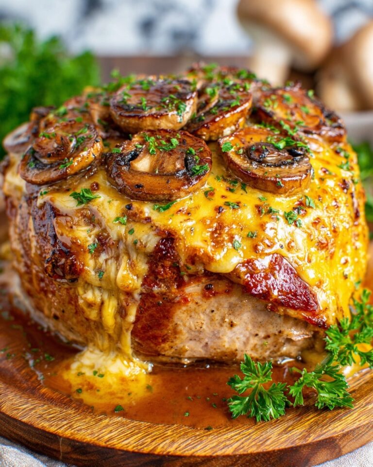 Mushroom and Swiss Cheese Meatloaf Recipe