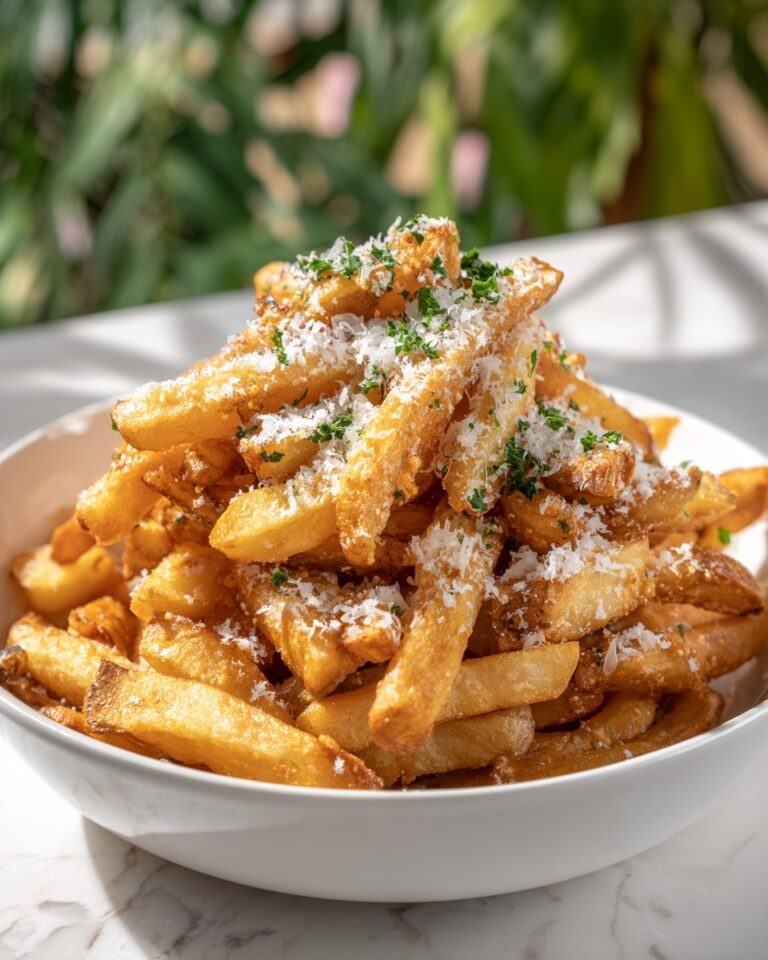 Crispy Baked Parmesan Garlic Fries Recipe