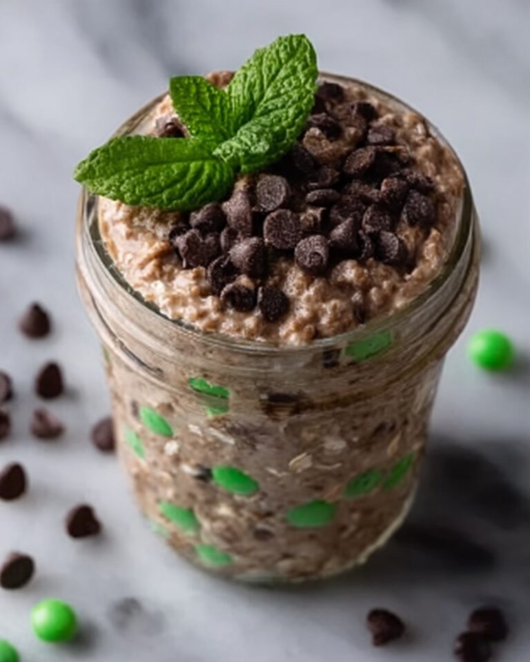 Mint Chocolate Chip Overnight Oats Recipe