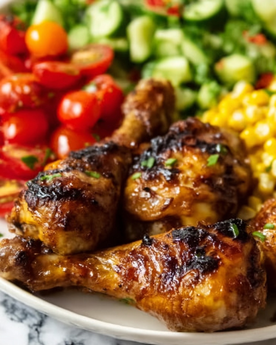 Grilled Chicken Wings with Corn Recipe - Recipe Image