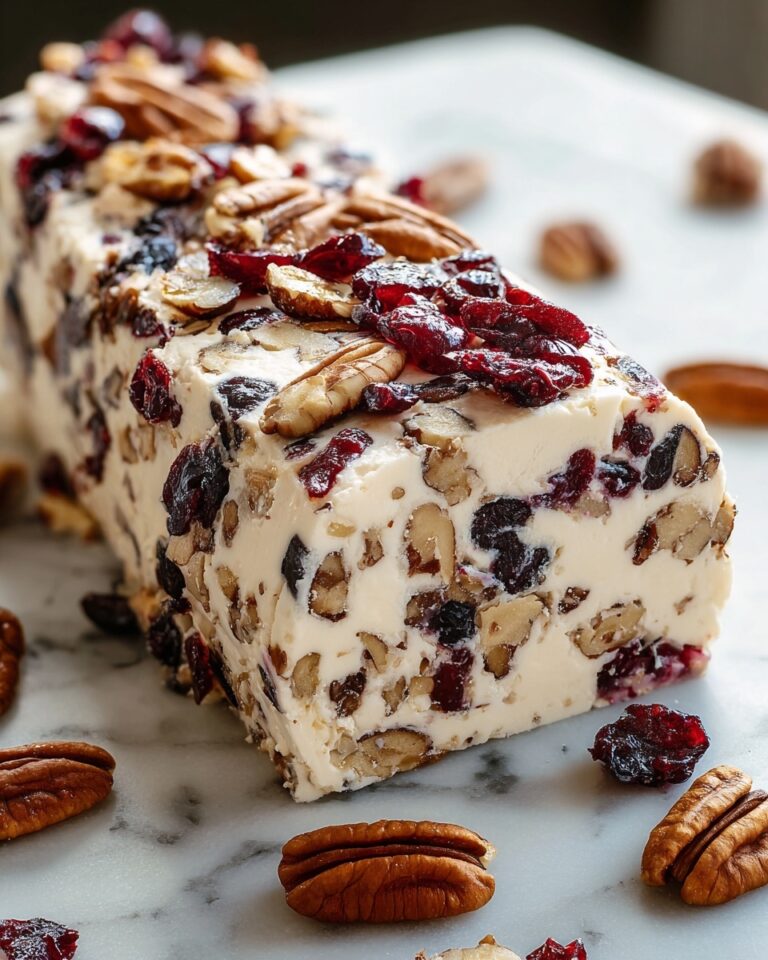 Cranberry Pecan Cheese Log Recipe