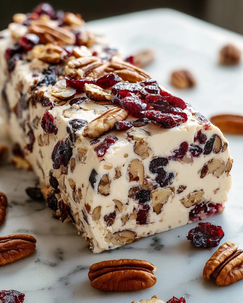 Cranberry Pecan Cheese Log Recipe - Recipe Image