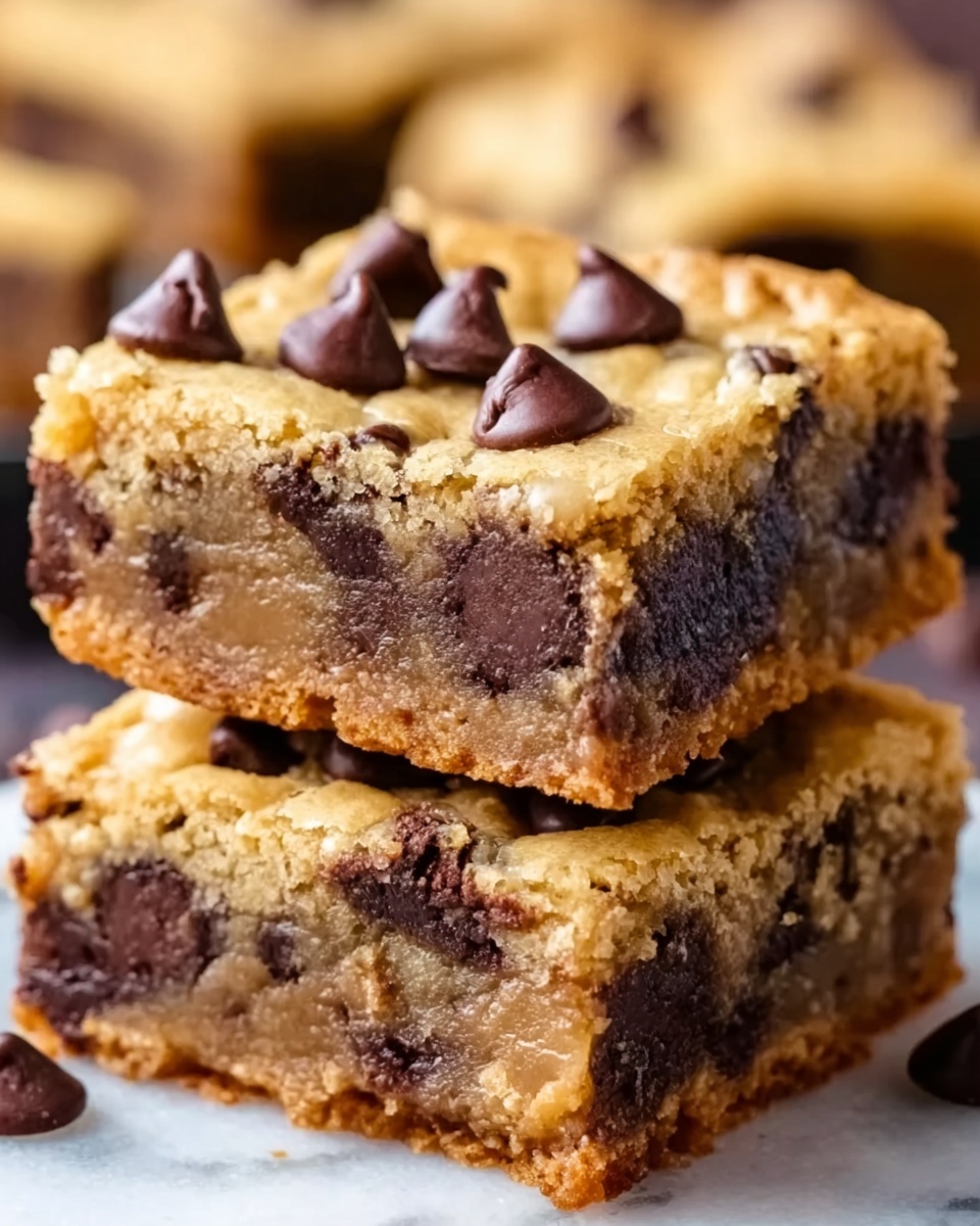 Peanut Butter Chocolate Chip Cookie Bars Recipe - Recipe Image