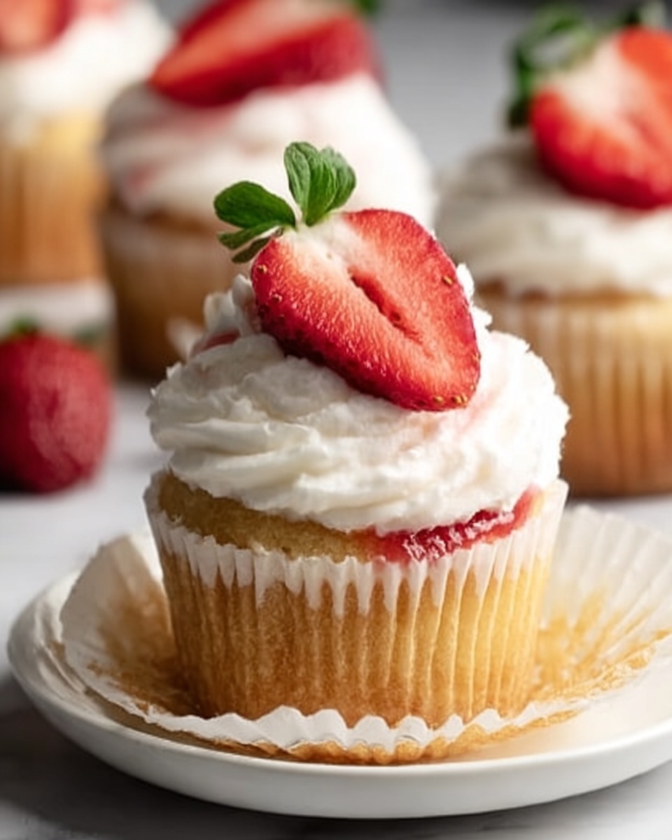 Strawberry Shortcake Cupcakes Recipe - Recipe Image