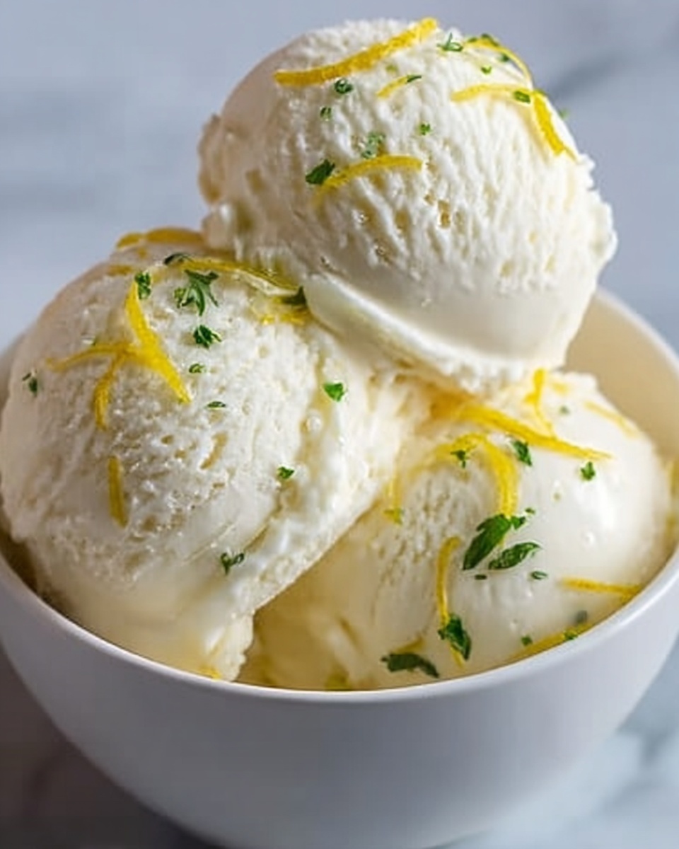 Homemade Lemon Cheesecake Ice Cream Recipe - Recipe Image