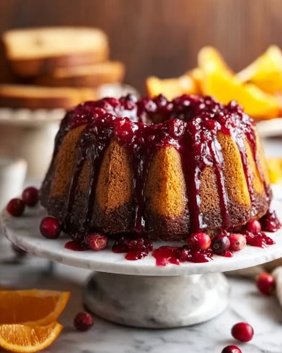 Cranberry Orange Bundt Cake Recipe - Recipe Image