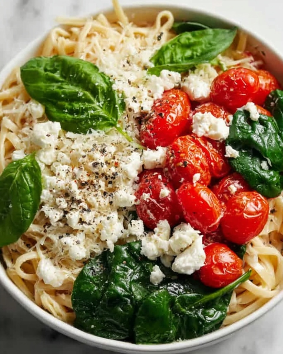 Oven-Roasted Cherry Tomato and Feta Pasta Recipe - Recipe Image