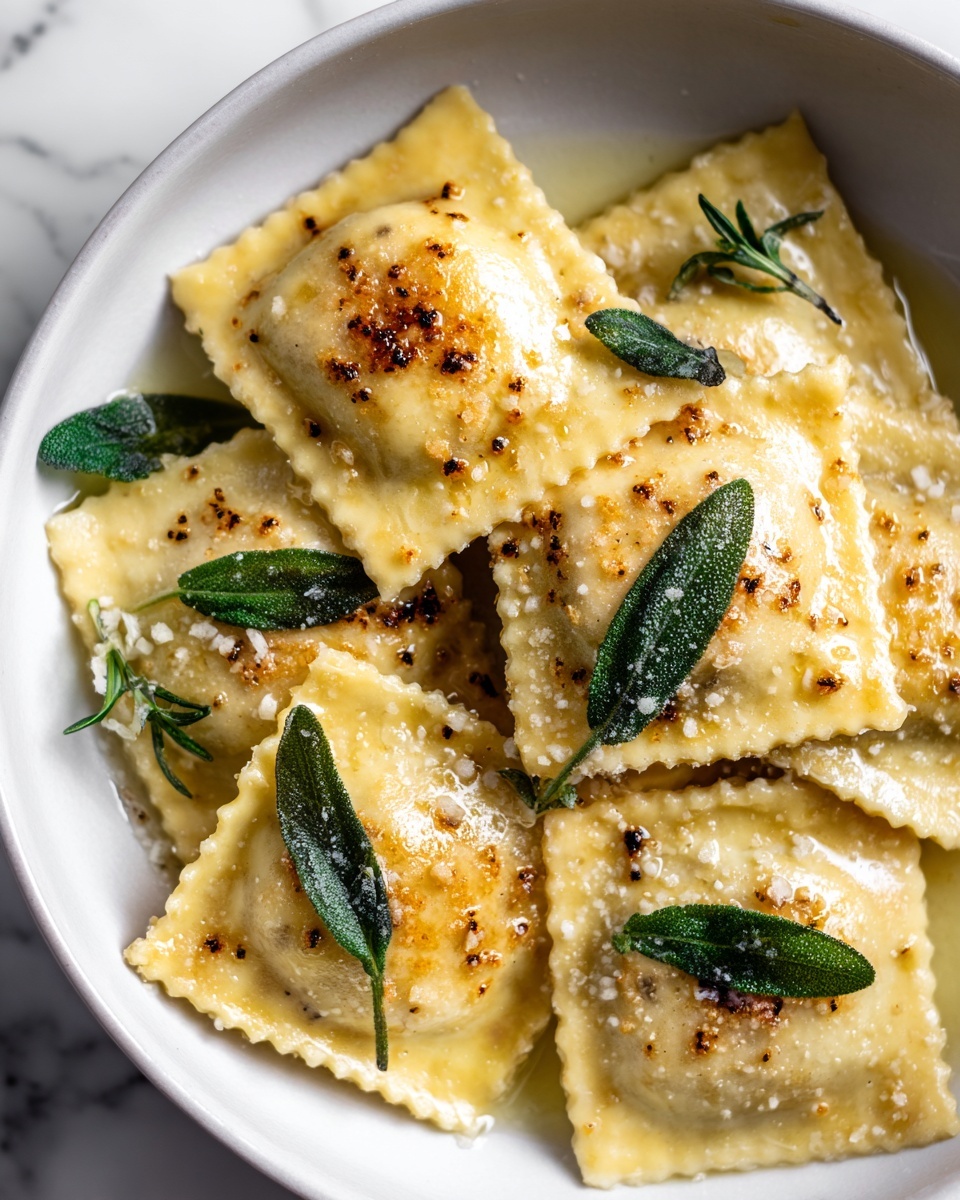 Vegan Lemon Ricotta Ravioli: A Creamy and Citrusy Delight Recipe - Recipe Image