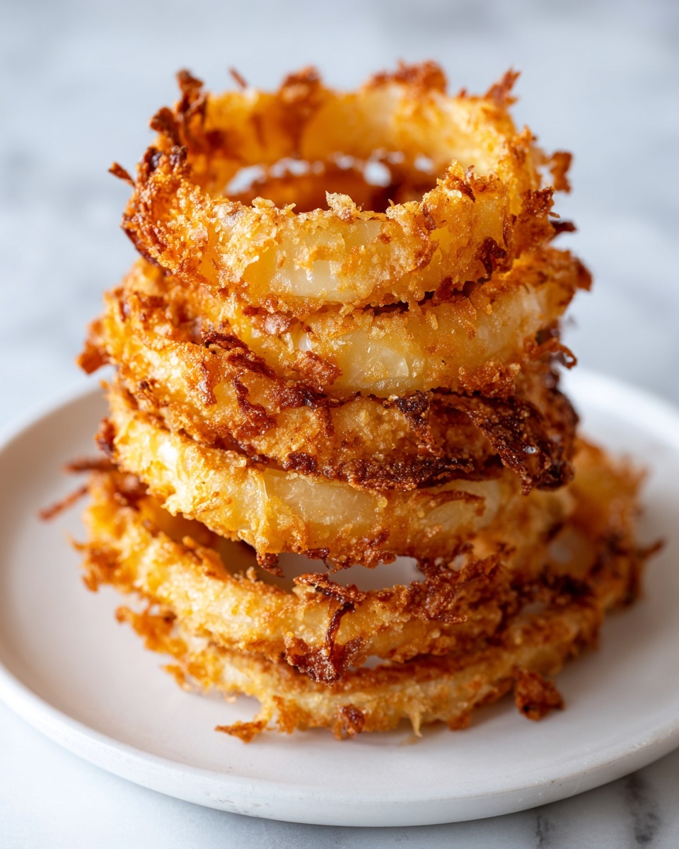 Mighty and Crispy Fried Onion Rings Recipe - Recipe Image