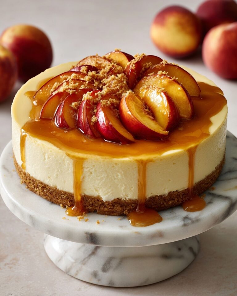 Peach Cobbler Cheesecake Recipe