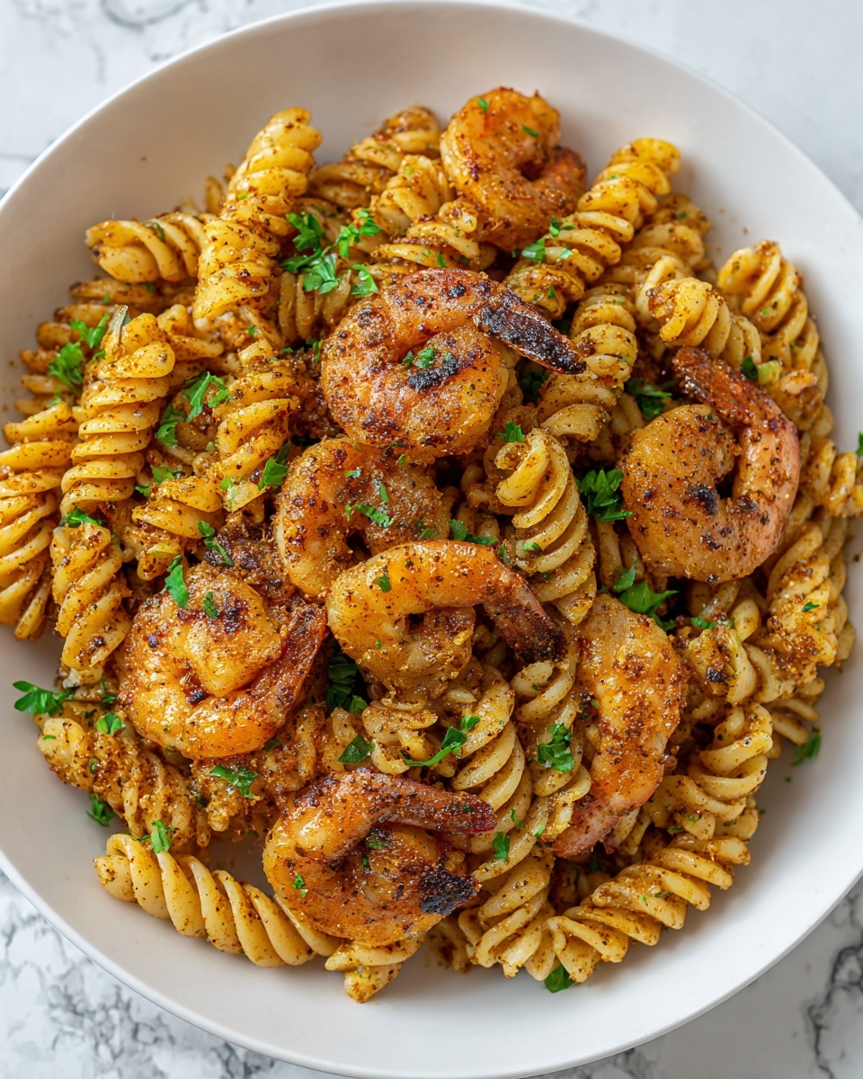 Blackened Shrimp Cavatappi Recipe - Recipe Image
