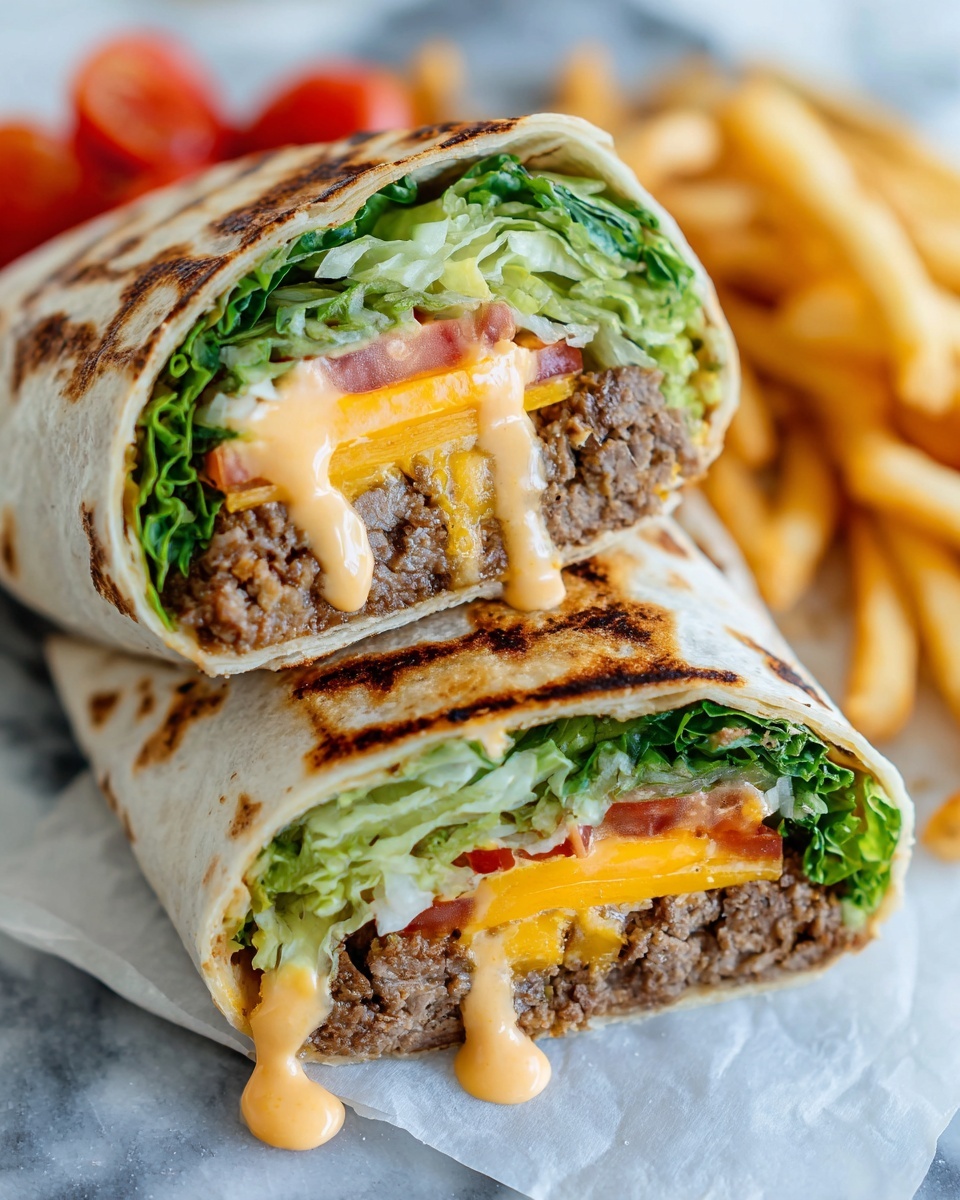 Big Mac Wraps Recipe - Recipe Image