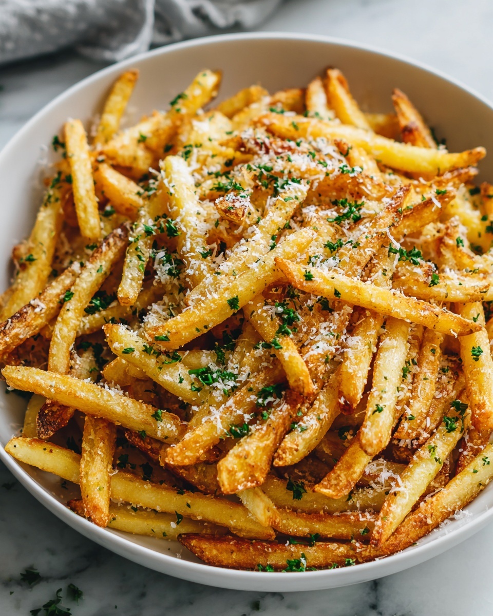 Crispy Baked Parmesan Garlic Fries Recipe - Recipe Image