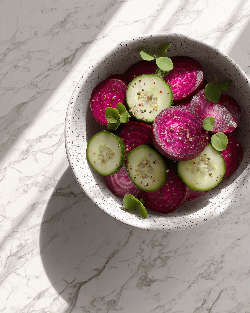 Crisp Cucumber and Beetroot Salad Recipe - Recipe Image