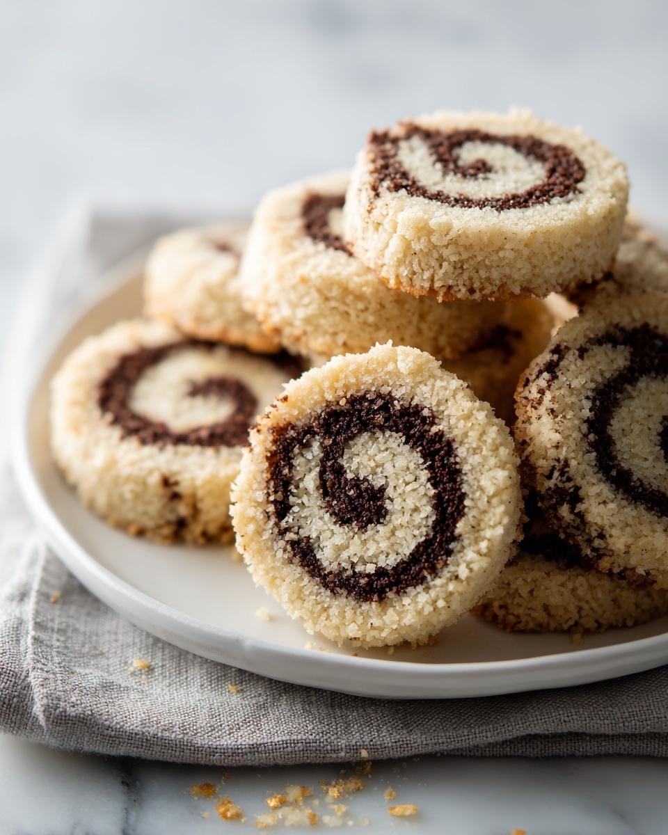 Black and White Pinwheel Cookies Recipe - Recipe Image