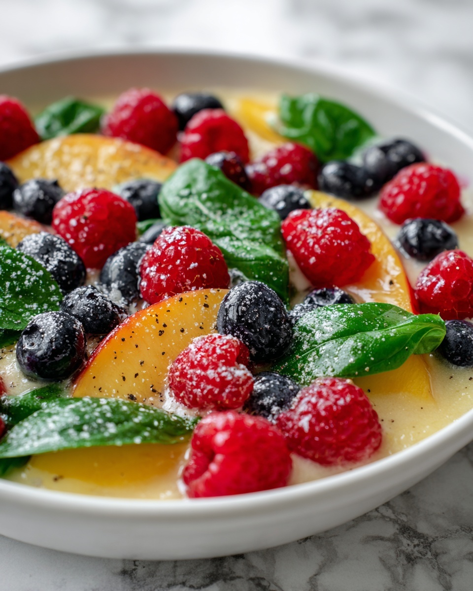 Spinach & Fruit Salad with Lemon-Honey Dressing Recipe - Recipe Image