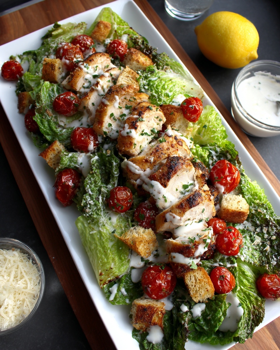 Sheet Pan Chicken Caesar Salad Recipe - Recipe Image