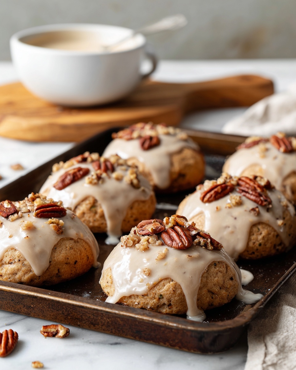 Zucchini Bread Cookies with Brown Butter Glaze Recipe - Recipe Image